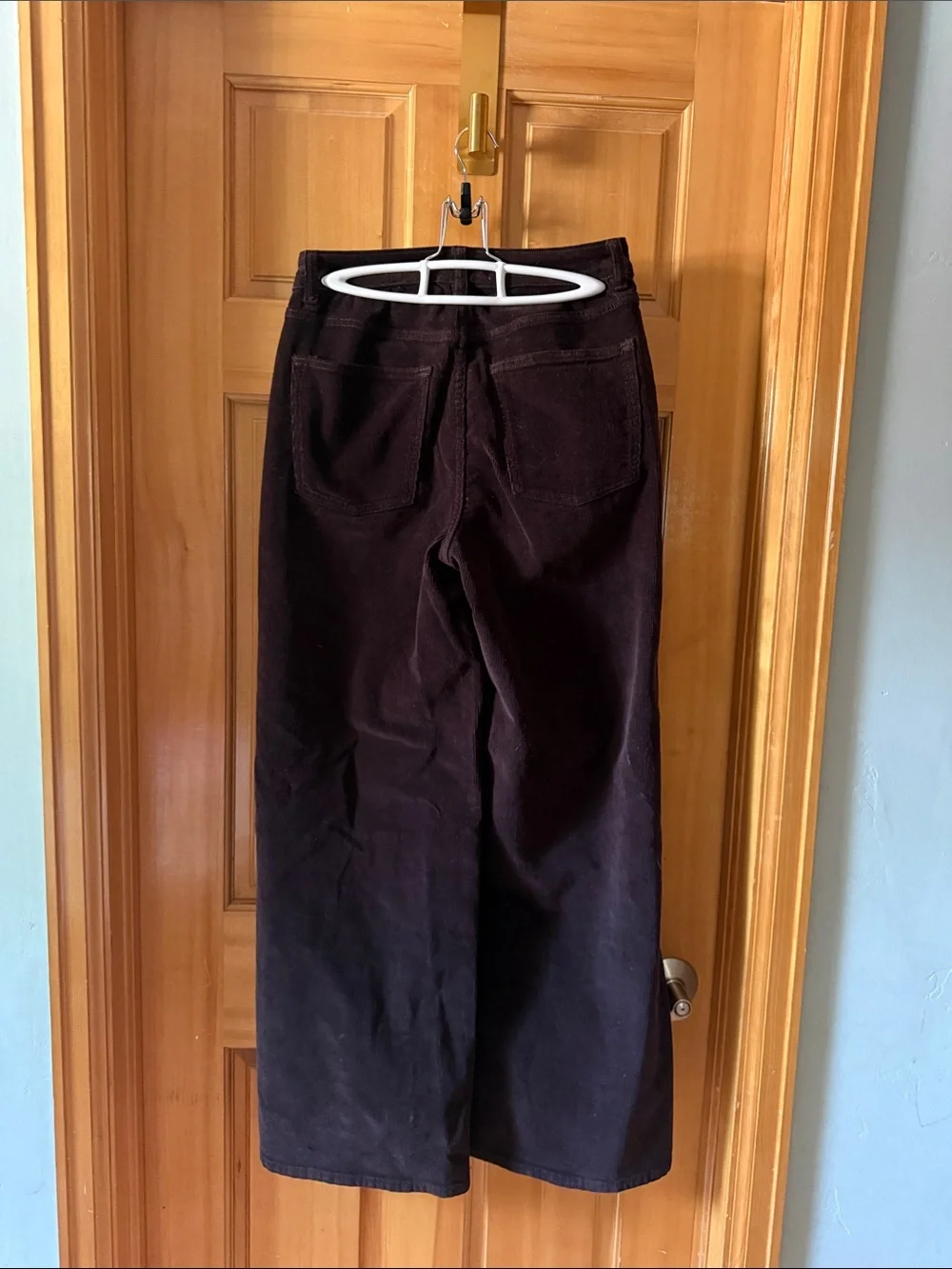 Warp + Weft Espresso NCE Wide-Leg Corduroy Pants